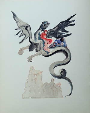 Salvador Dali, Les Usuriers, Etching