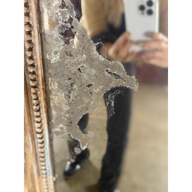 Pair of Monumental Italian Baroque Giltwood Mirrors-18th Century For Sale - Image 10 of 16