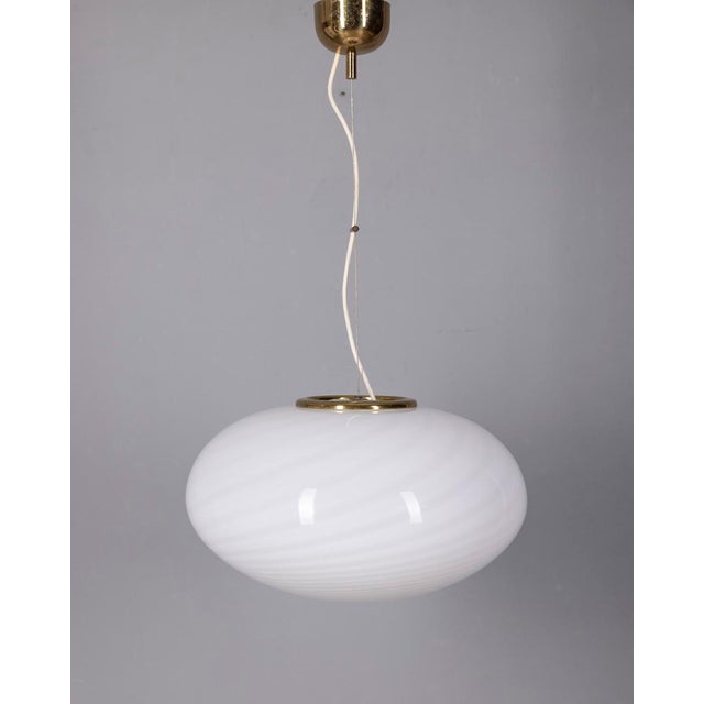 Gold Vintage Italian Murano Glass Chandelier, 1970s For Sale - Image 8 of 8