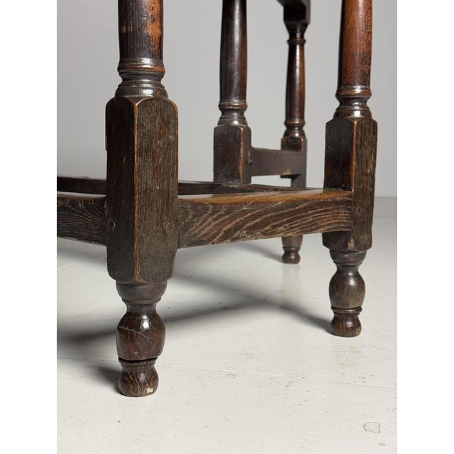 English Gateleg Table in Oak For Sale - Image 17 of 18
