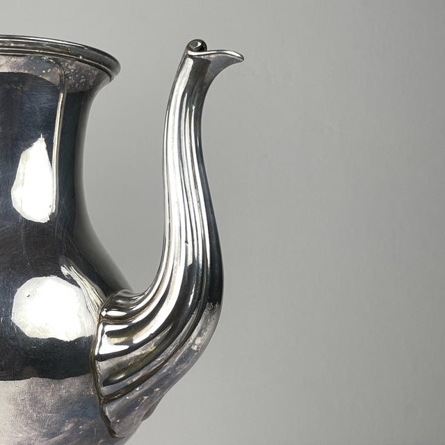Metal Antique Silver Plated Coffee Pot from Christofle For Sale - Image 7 of 15