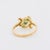 Mid 20th Century Vintage Gold Emerald and Diamond Ring 1960, Size 7 For Sale - Image 5 of 5