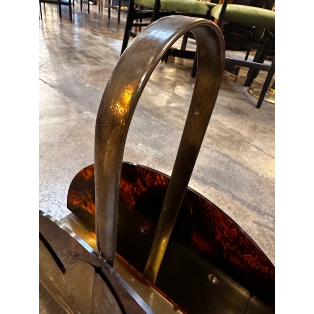 Italian Decorative Journal Rack 1980s For Sale - Image 4 of 8