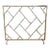 Bamboo Form Brass Fire Screen For Sale