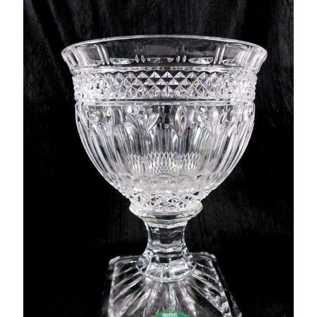 Traditional 1970s Shannon Cut Crystal Footed Compote For Sale - Image 3 of 4