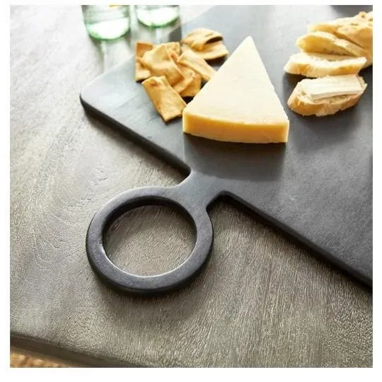 Contemporary Nox Black Mango Wood Serving Board Large For Sale - Image 3 of 5