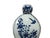 Oriental Slim Flat Gourd Shape Flower Theme Porcelain Art Vase For Sale - Image 12 of 14