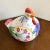 Italian Mid Century Italian Faience Pottery Roosters- a Pair For Sale - Image 3 of 8