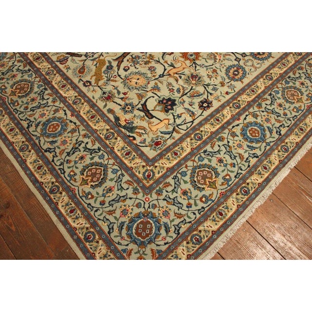 Beige Middle Eastern Hand-Knotted Rug For Sale - Image 8 of 10