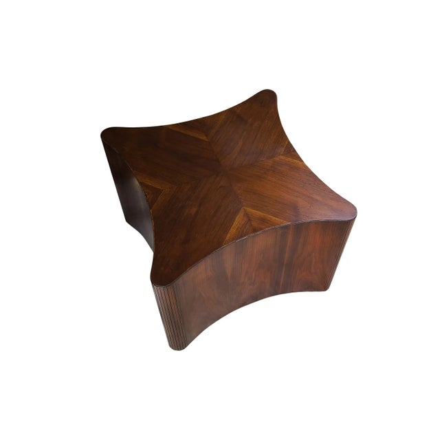 70s Lane Biomorphic Low Profile Walnut Coffee/Accent Table For Sale In Detroit - Image 6 of 9