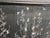 Black Framed Vintage Chinese Six-Panel Lacquer Mother-of-Pearl Four Seasons Screen For Sale - Image 8 of 11