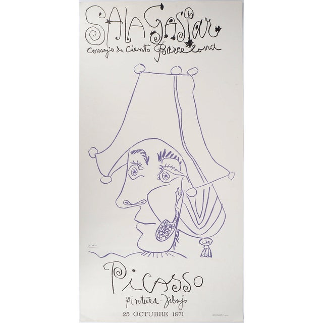 Pablo Picasso, Sala Gaspar Barcelona Exhibition Poster, Lithograph For Sale