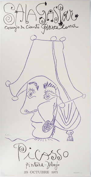 Pablo Picasso, Sala Gaspar Barcelona Exhibition Poster, Lithograph