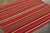 Rug & Kilim Vintage Frazada Kilim in Vibrant Polychrome Striped Pattern - Rug & Kilim For Sale - Image 4 of 7