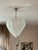 Classic Murano Chandelier with Frosted Curved Glass Petals. For Sale - Image 6 of 9