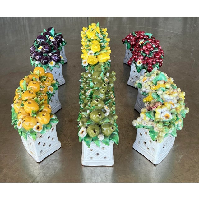 Vintage Boho Glazed Ceramic Planters - a Pair For Sale - Image 4 of 5