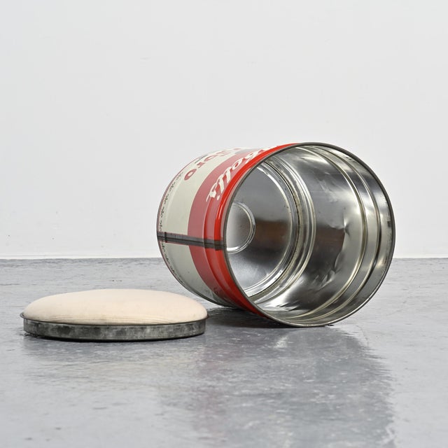 Gold Campbells Soup Can Stool by Dino Gavina for Ultramobile Simon, 1971 For Sale - Image 8 of 18