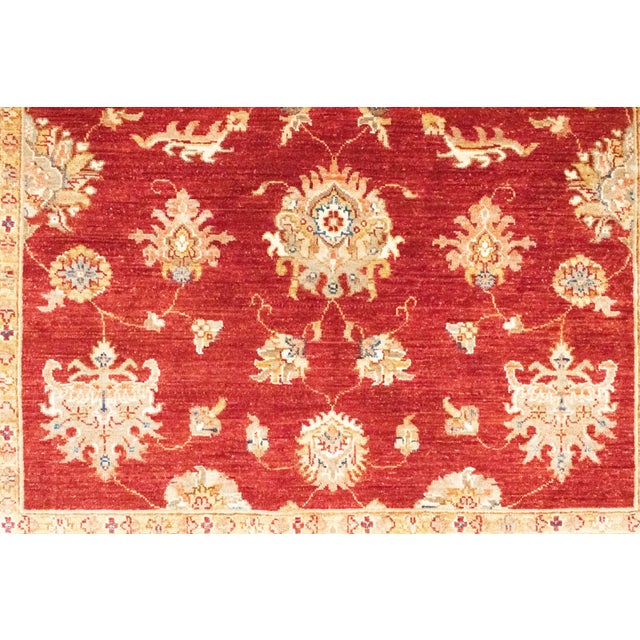 Textile Middle Eastern Hand-Knotted Stonewashed Ziegler Rug For Sale - Image 7 of 11