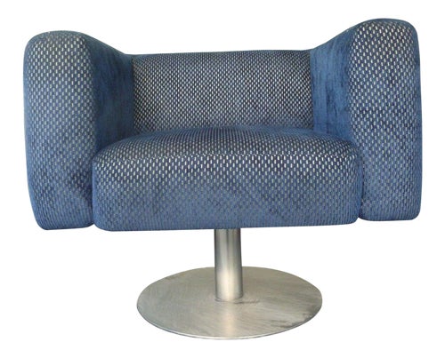 1970's Mid-Century Modern Jetson's Swivel Club Chair