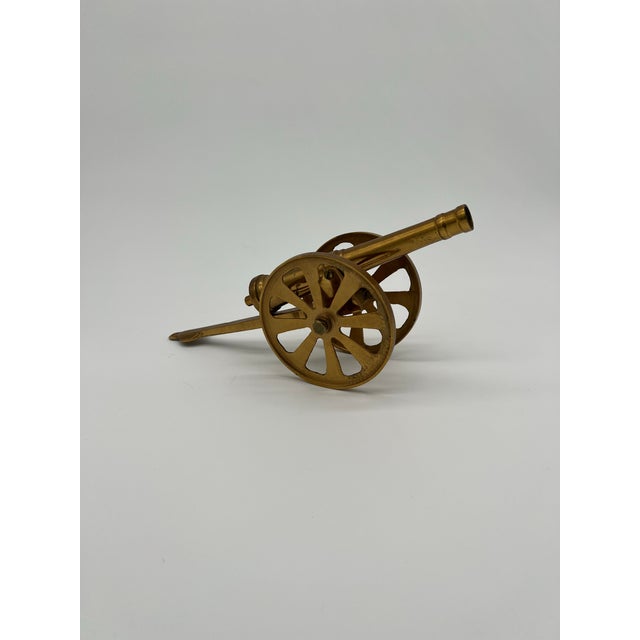 Mid century cannon replica made of solid brass.