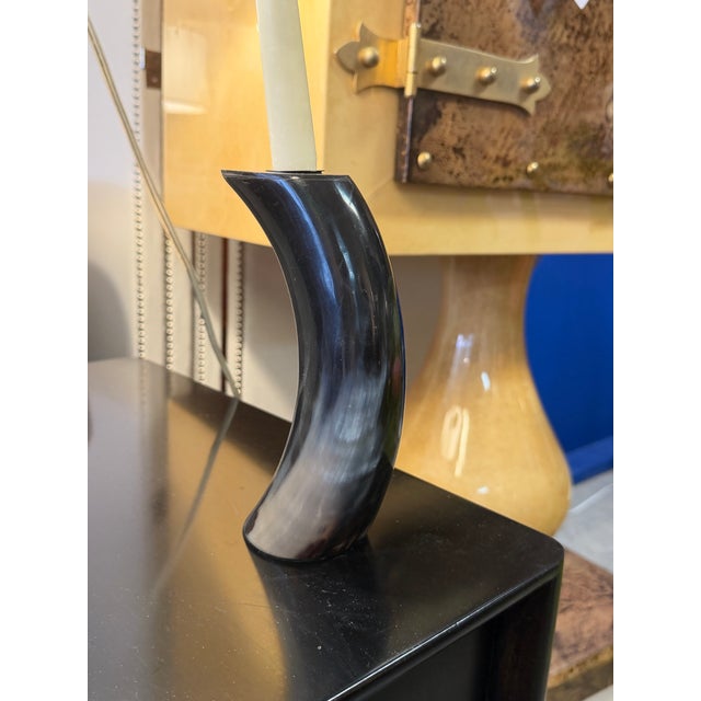 Hand Made Horn Candlestick For Sale - Image 4 of 9