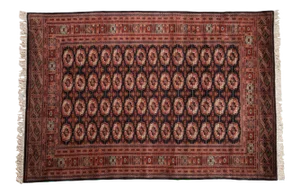 Vintage Fine Bokhara Rug - 6'2" X 9'