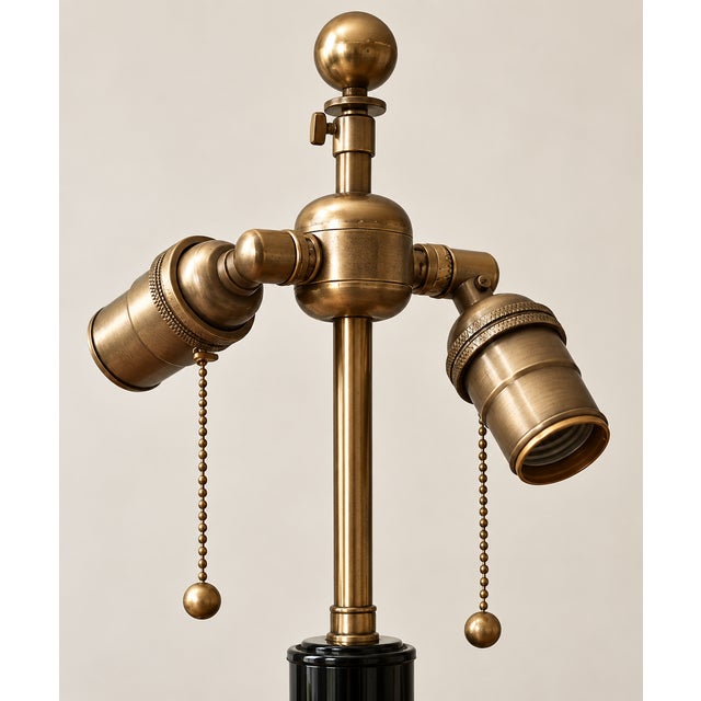 Mid-Century Modern 1960s Hollywood Regency Mercury Glass Lamp For Sale - Image 3 of 7