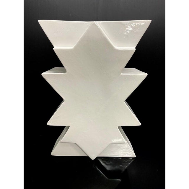 Ceramic Sculptural Ilios Vase in Ceramic by Florio Paccagnella Milano, 1990s For Sale - Image 7 of 7