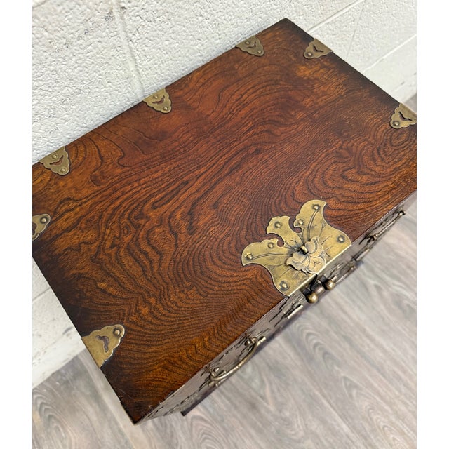 Wood Vintage Korean Bandaji Style Chest Cabinet For Sale - Image 7 of 13