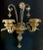 Art Nouveau Italian Murano Glass Wall Sconce in Blown Glass and Gold, 1950s For Sale - Image 3 of 13