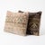 This 16'' x 24'' pillow cover set was made from authentic Turkish rug pieces — faded Anatolian border stripes in blush and...