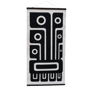 1971 Black & White Serigraph by Lars Hawkes For Sale