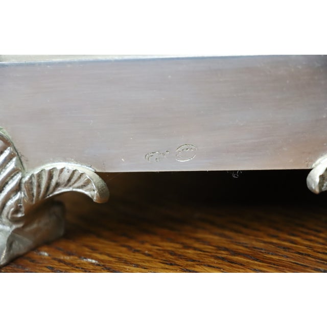 Tiffany & Co. Attributed Silverplate Cherub Vanity Mirror For Sale - Image 9 of 16