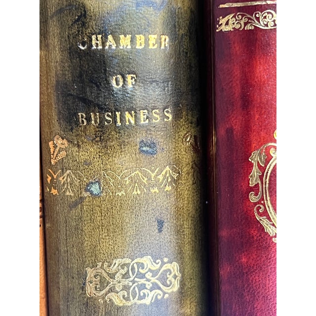 Vintage Italian Leather Bookends-Set of 2 For Sale In San Francisco - Image 6 of 13