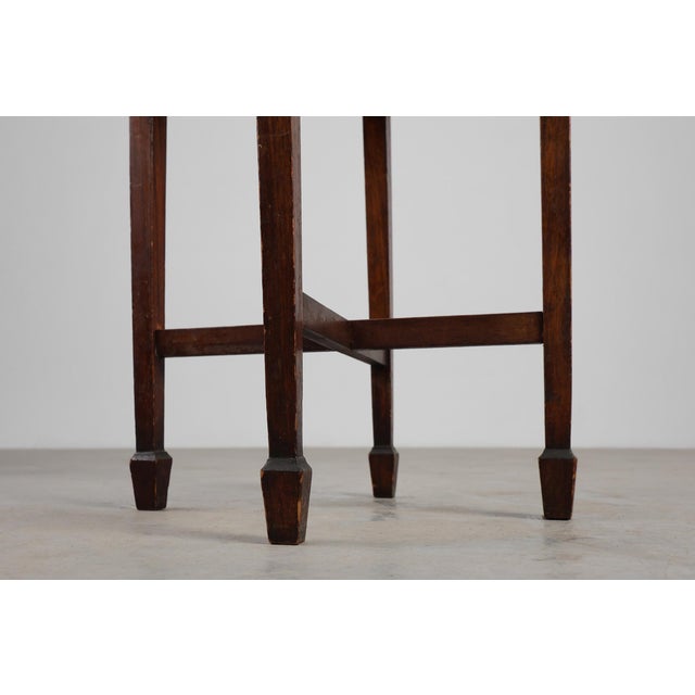 Wood Rustic Round Side Table, France, 19th Century For Sale - Image 7 of 11