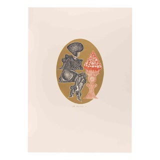 Pasquale Basile, Surreal Composition, Etching, 1991 For Sale