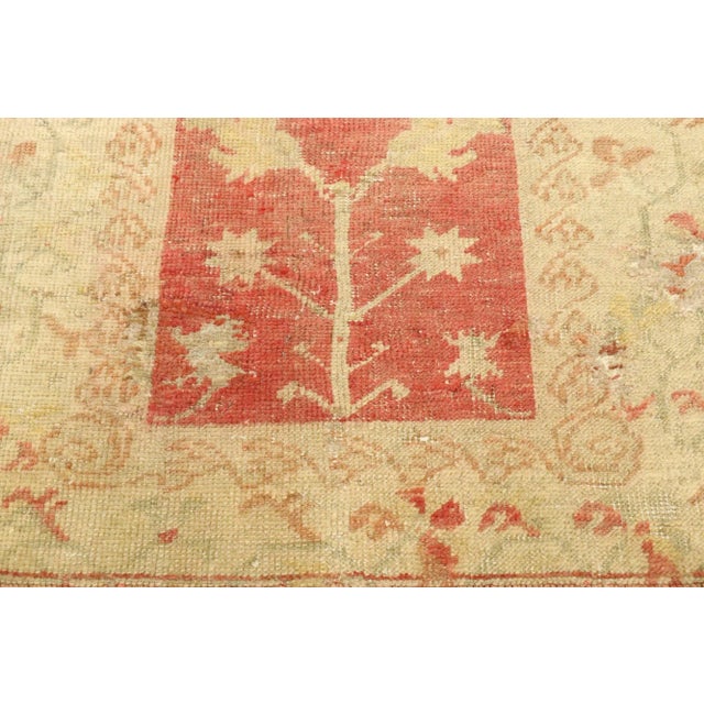 Mid 20th Century Turkish Oushak Prayer Rug, 02'09 X 04'05 For Sale - Image 4 of 9