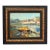 French Harbor Double Sided Painting For Sale