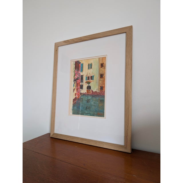 P.H. Spence, Venice Canal, 1980s, Watercolor on Paper, Framed For Sale - Image 4 of 6