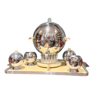 Vintage Art Deco Walter Von Nessen for Chase Coffee Service c.1938 = Set of 6 For Sale