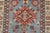 Blue Kazak Runner 2’9” X 9’3” Blue Wool Tribal Hand-Knotted Oriental Rug For Sale - Image 8 of 13