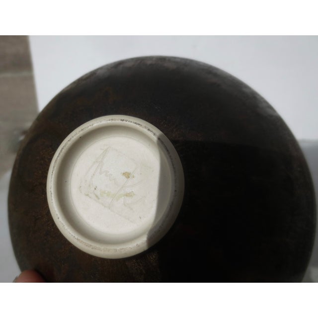 Copper Studio Metallic Pottery by Ann Kenny Circa 80s For Sale - Image 8 of 8