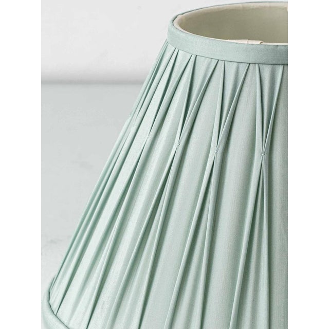 Vintage French Gilt Wheat Sheaf Table Lamp with New Silk Lampshade, 1950s For Sale - Image 13 of 18