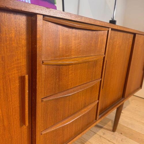 Danish Four-Drawer Teak Sideboard, 1960s For Sale - Image 5 of 9