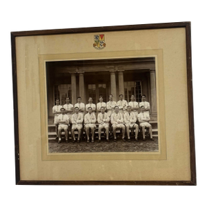Vintage Framed Photograph of Stowe Boy's School England Sports Team