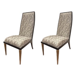 Baker Jean-Louis Deniot Jasper Side Chairs - Pair. For Sale