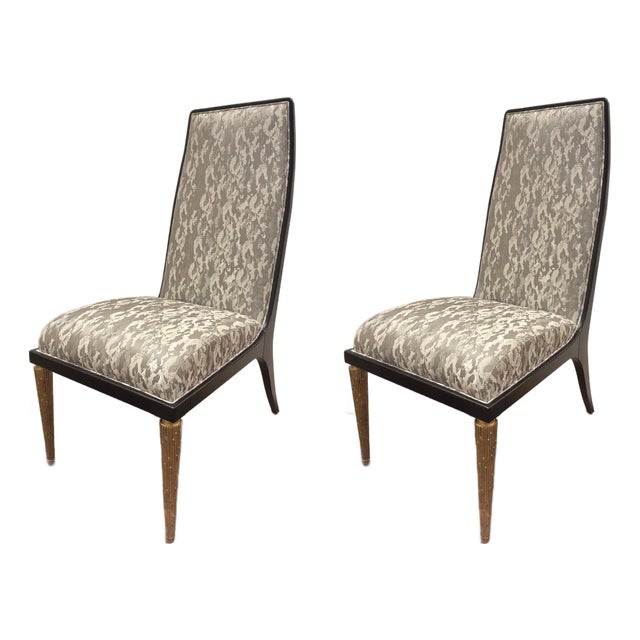 Baker Jean-Louis Deniot Jasper Side Chairs - Pair. For Sale
