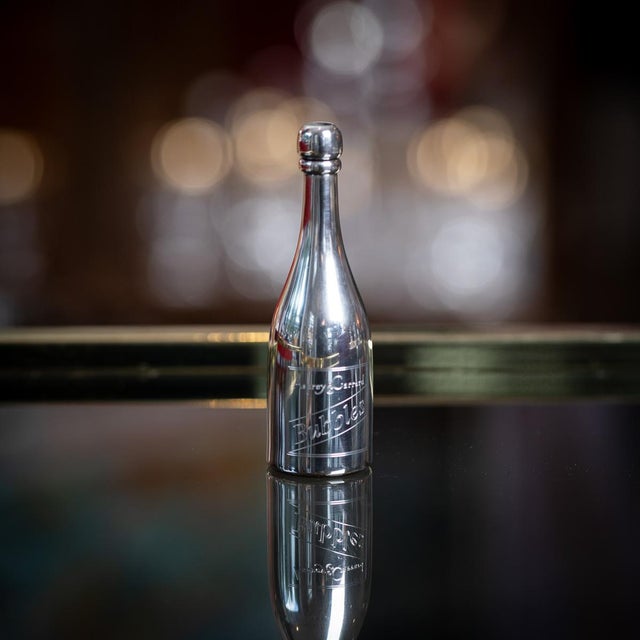 Silver Silver Champagne Bottle Bubble Blowers from Asprey & Garrard, 2000s, Set of 2 For Sale - Image 8 of 14
