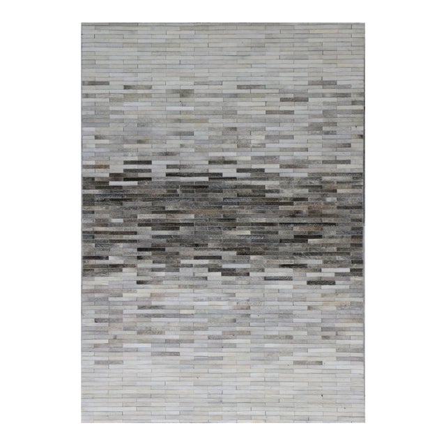 Galaxy Cowhide Silver Area Rug, 8' 0'' X 10' 0'' For Sale