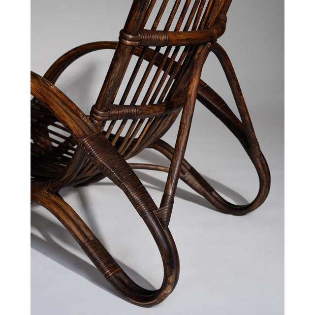 Sculptural Dutch Rattan Lounge Chairs, 1960s, Set of 2 For Sale - Image 14 of 18